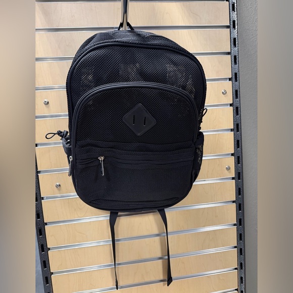 Black Mesh Backpack - NEW! - Picture 2 of 9